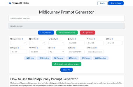 MJ Prompt Tool